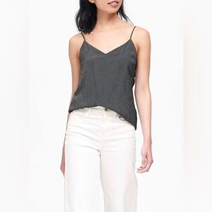 Banana Republic Gingham Black Cami Top